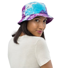 Load image into Gallery viewer, BADGE OF HONOR Embroidered Sea Spray Tie Dye Youth Bucket Hat - Ultra Violet
