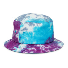Load image into Gallery viewer, BADGE OF HONOR Embroidered Sea Spray Tie Dye Youth Bucket Hat - Ultra Violet
