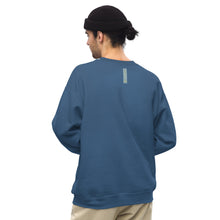 Load image into Gallery viewer, WORK OF ART Embroidered Sweatshirt - Indigo Blue
