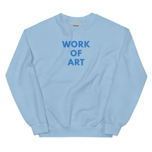 Load image into Gallery viewer, WORK OF ART Embroidered Sweatshirt - Blue Ribbon

