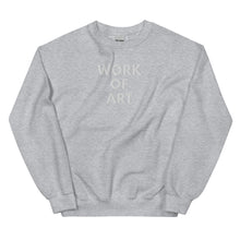 Load image into Gallery viewer, WORK OF ART Embroidered Sweatshirt - Heather Gray
