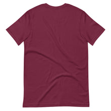 Load image into Gallery viewer, WORK OF ART Embroidered Soft Serve T-Shirt - Wine
