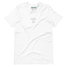 Load image into Gallery viewer, WORK OF ART Embroidered Soft Serve T-shirt - White
